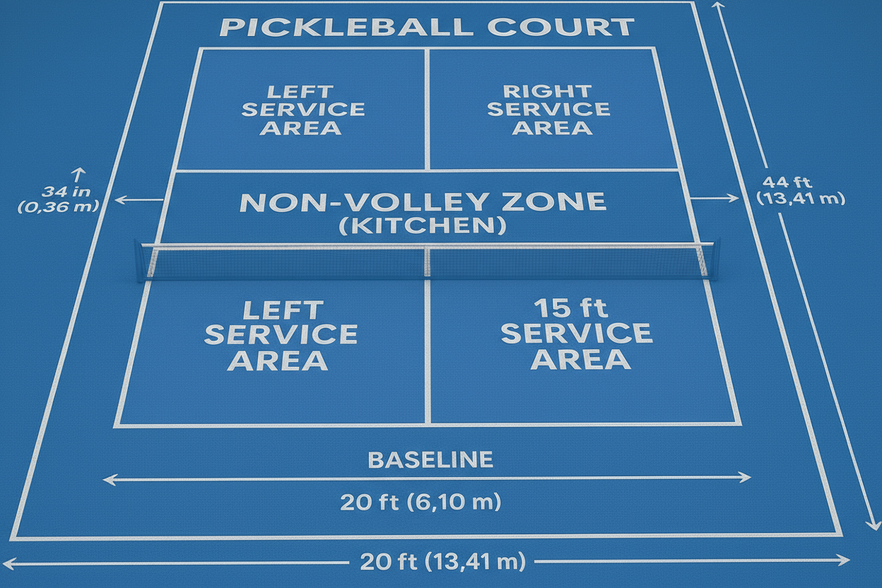 Pickleball Court Size Diagram